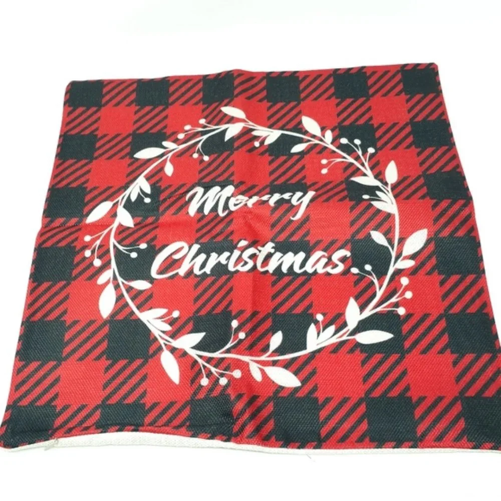 Decorative Holiday Throw Pillow Covers Set of 4